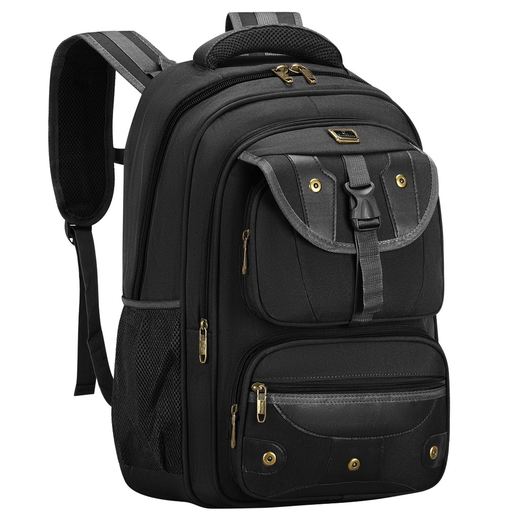 Mochila Unissex Retrô Impermeável Durável Grande Capacidade para Escola Faculdade Viagem Trabalho e Uso Diário
