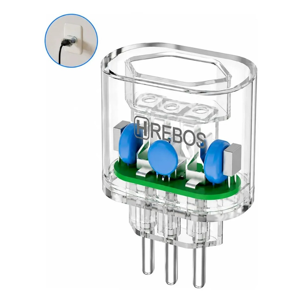 Protetor de Surtos Elétricos Hrebos AD-701 20A para Geladeira e Ar Condicionado