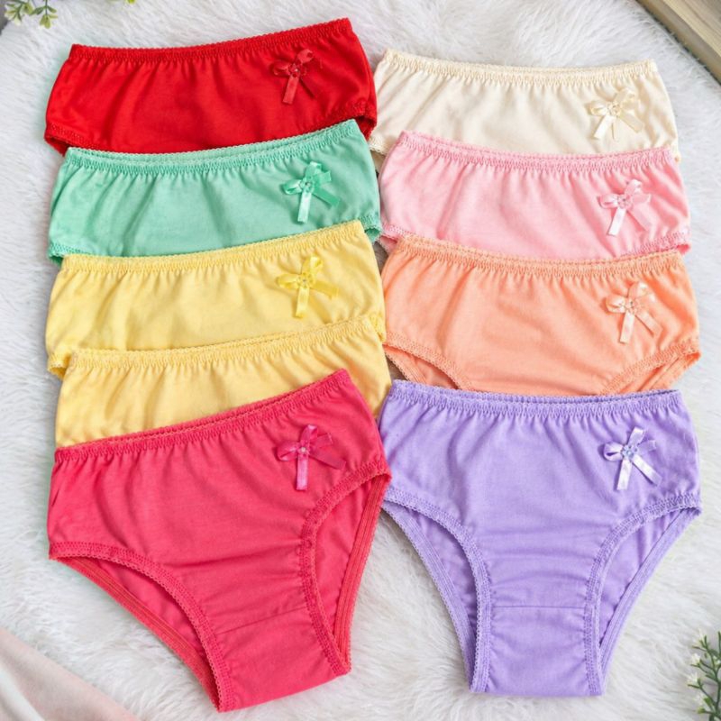 Calcinha Infantil Algodão Menina Confortável Kit Com 4 Calcinha Infantil