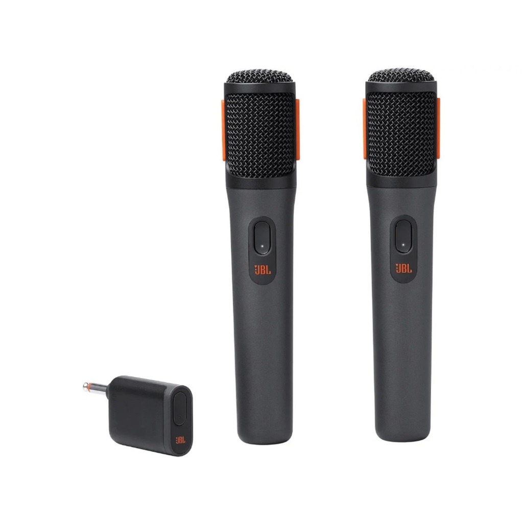 Microfone Sem Fio JBL PartyBox Wireless Mic 2 Unidades Preto