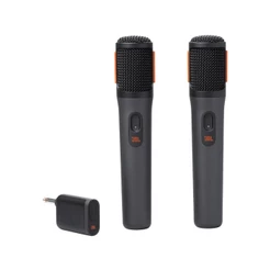 Microfone Sem Fio JBL PartyBox Wireless Mic 2 Unidades Preto
