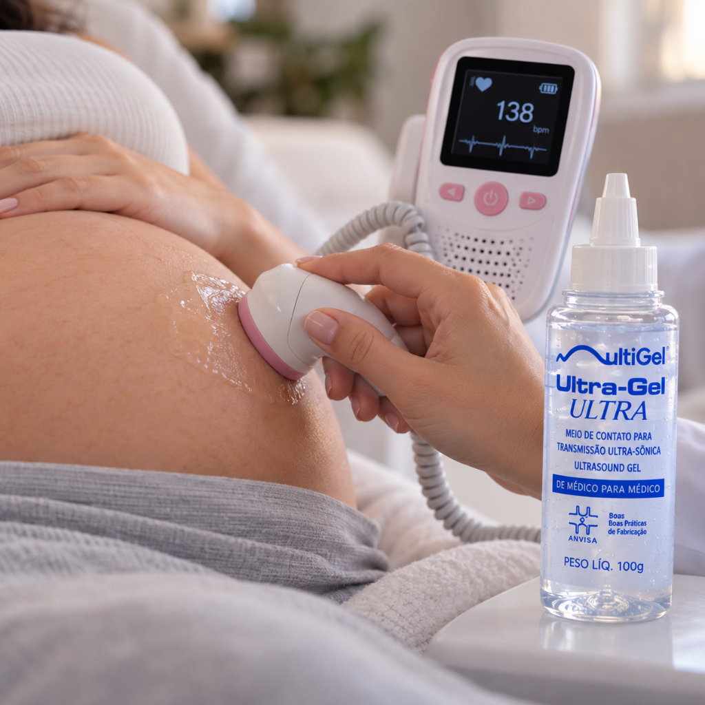 Kit 2 Unidades Gel Condutor Multigel Ultra 100g | Ultrassom, Fisioterapia, Estética, Doppler e ECG — imagem 2 de 2