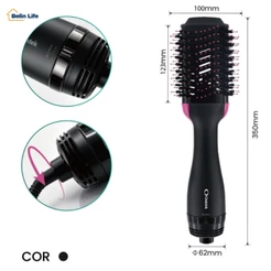 Escova Secadora Onistek ON-CF06 1300W Bivolt 127V 220V Seletor Manual 3 Velocidades Ar Frio