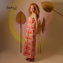 Lovito Bossa Vestido Longo Estampado Alças Finas DRB1194BRL1224