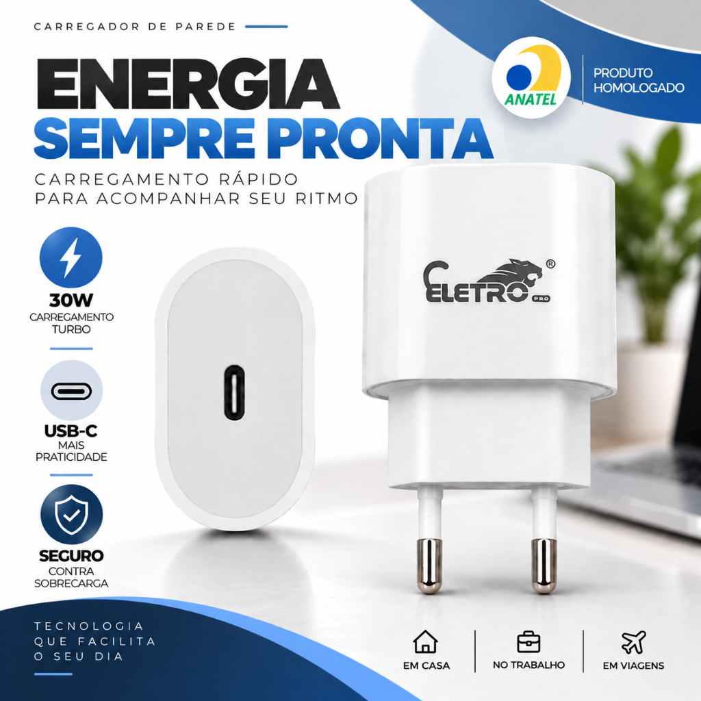 Tomada USB Turbo 30w Para Fone De Ouvido Caixa de Som Bluetooth