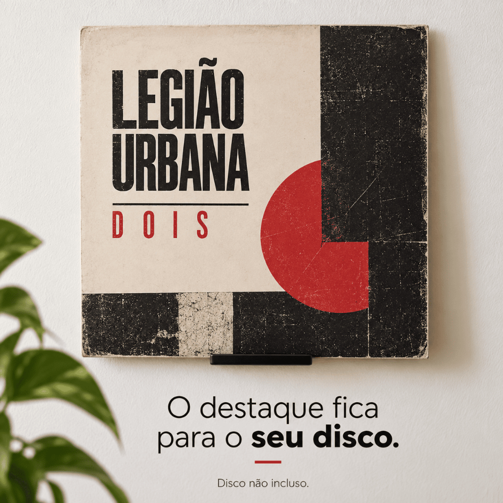 Kit 10 Suportes de Parede para Discos de Vinil LP Expositor — imagem 2 de 2