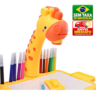 Lousa Mágica Mesa Infantil Brinquedo com Projetor de Desenho Lousa Mágica
