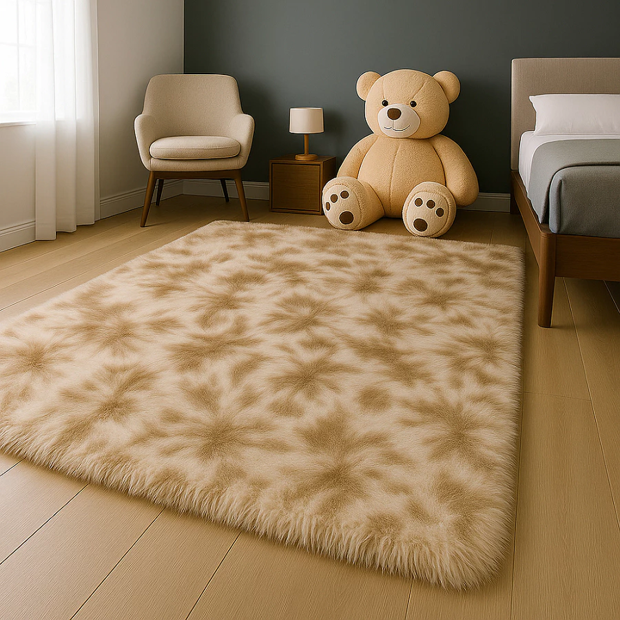Tapete Sala 1,50 x 1,00 Quarto Peludo Felpudo Promoção Varias Cores