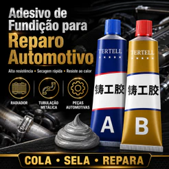 Cola para Metal Industrial AB - Resistente ao Calor, Alta Resistência, Aplicação Simples