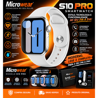 Smartwatch S10 Pro Series 10 |  Chat GPT | 1GB | Tradutor de idiomas | Capa protetora