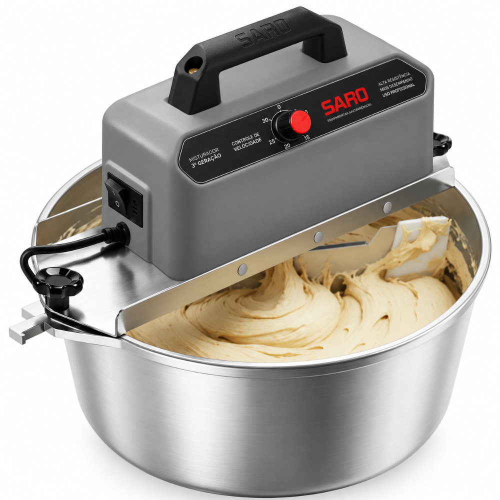 Panela Misturadora Automática para Doces e Massas SARO G3 10 Litros Inox 127V