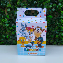 20 Caixas Maleta BABY LOONEY TUNES Personalizada Lembrancinhas de Aniversário Kit Festa