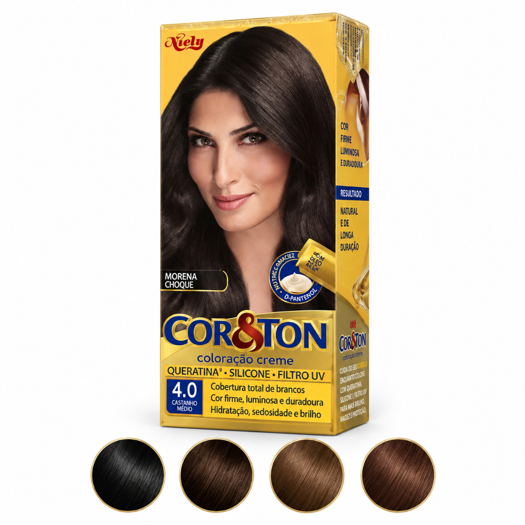 Tintura Cor & Ton Para Cabelo Coloração Permanente Várias Cores