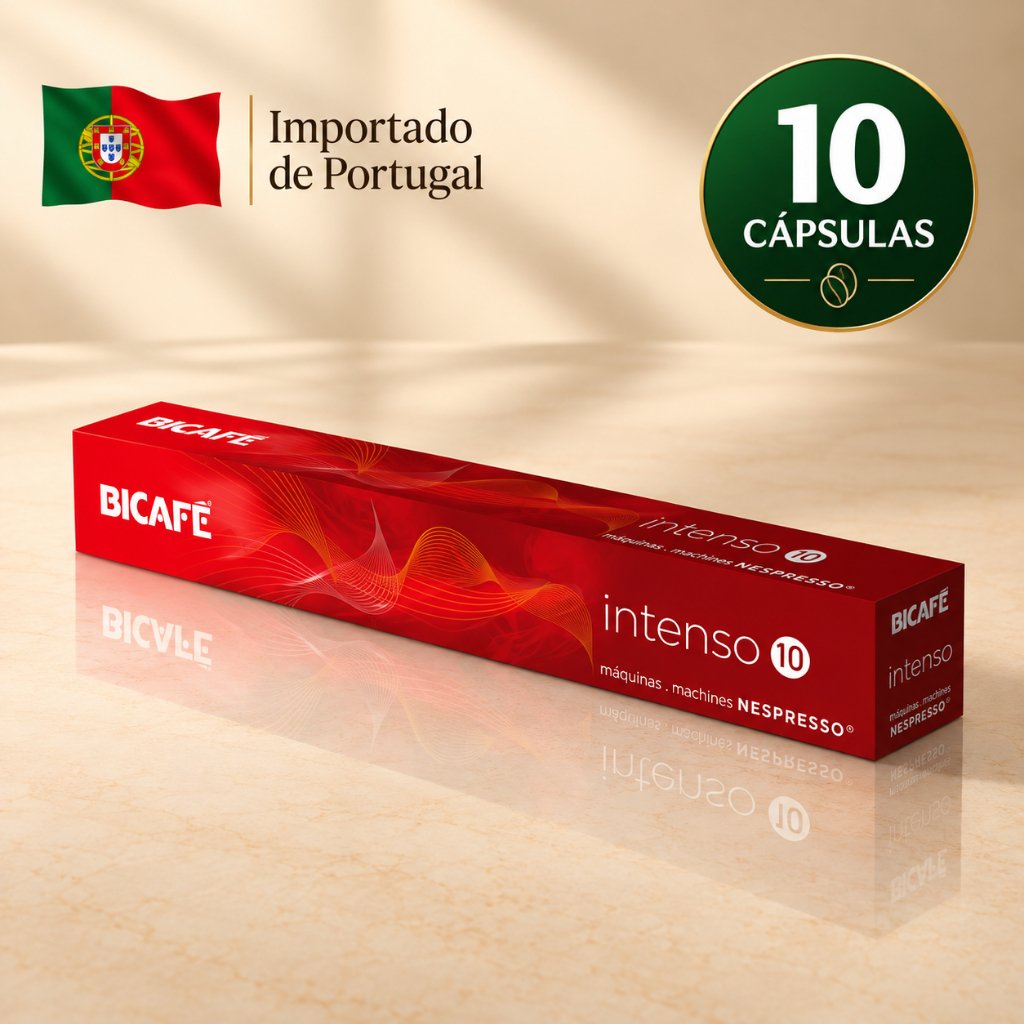 Cápsula Importada Café Red Intenso 10 cápsulas Importadas Bicafé Compatível Maquinas Nespresso Intensidade 10