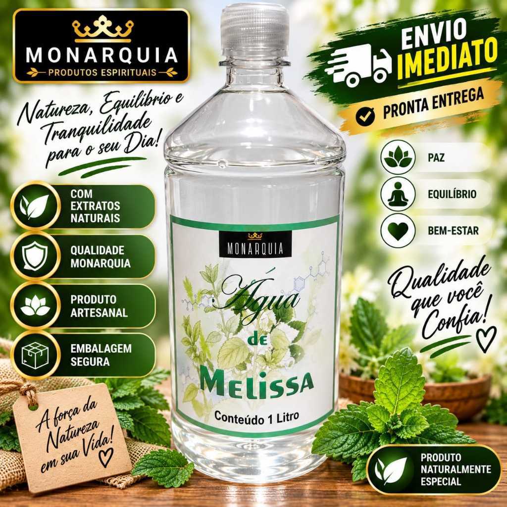 Água de Melissa Monarquia – 1 Litro