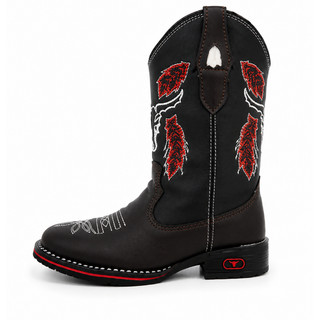Bota Country Infantil Masculina Texana Cowboy Western para Menino Festa Rodeio Passeio e Uso Casual.