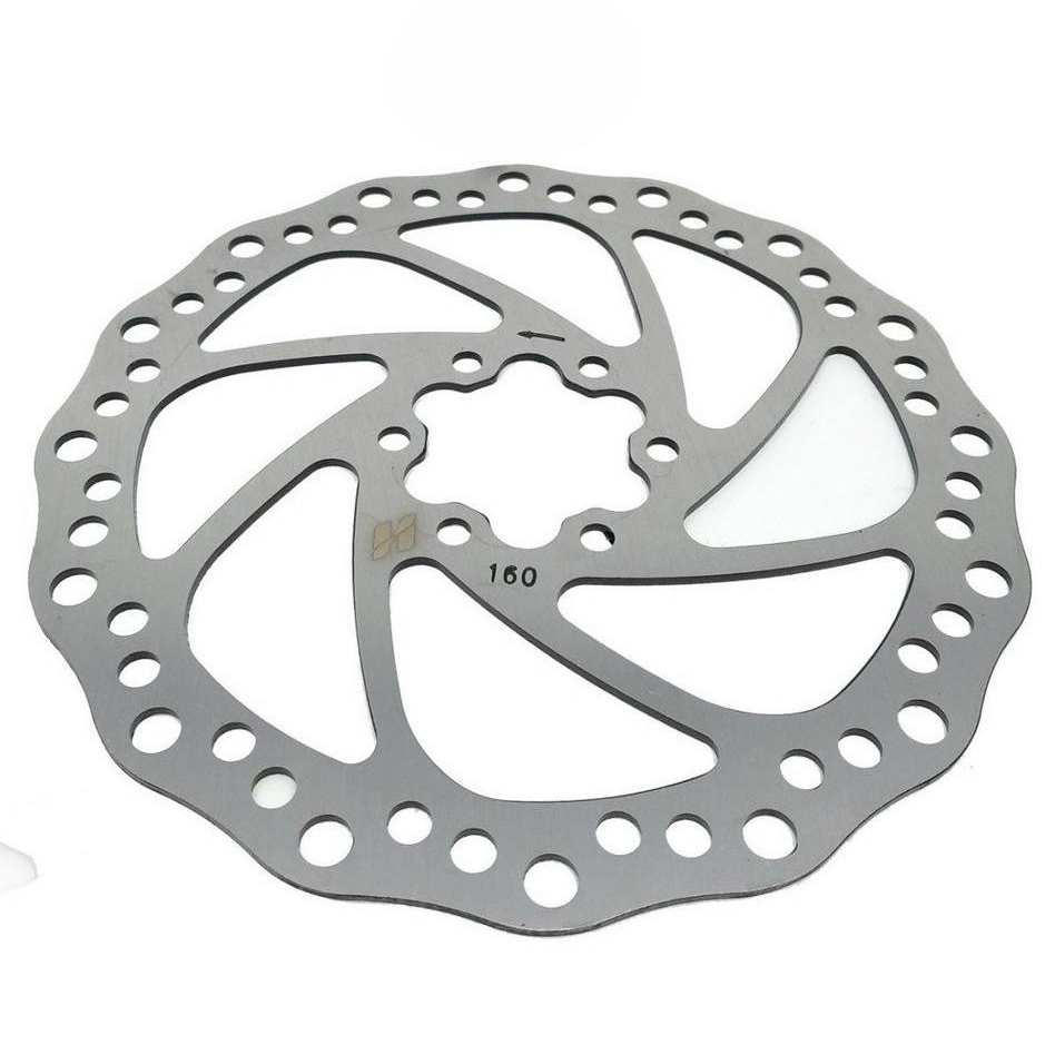 Disco Rotor 160mm 6 Parafusos High One Cromado 6 Furos Bike