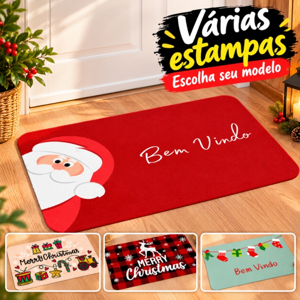Tapete Decorativo Natal Sinos Tocando, Seja Bem Vindo Feliz Natal Frase Bem Vindo Merry Christmas