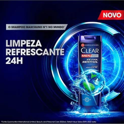 Shampoo Clear Men Anticaspa Ice Cool Menthol 200ml