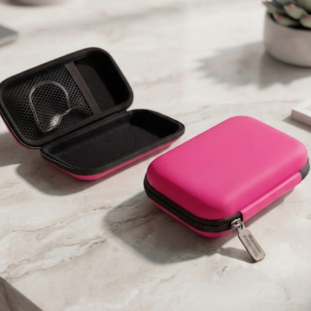 Capa Case Bag Estojo Organizador Acessórios Fones de ouvido Carregador Pendrive HD externo Maquiagem Porta Treco — imagem 2 de 2