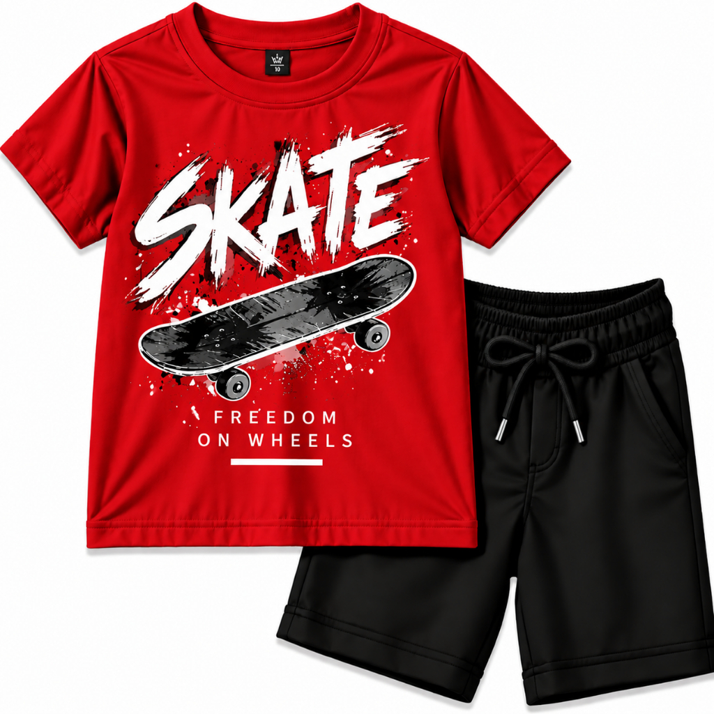Conjunto Infantil Menino Camiseta Algodão Bermuda Moletinho Roupa Infantil Masculino Casual 2 ao 16
