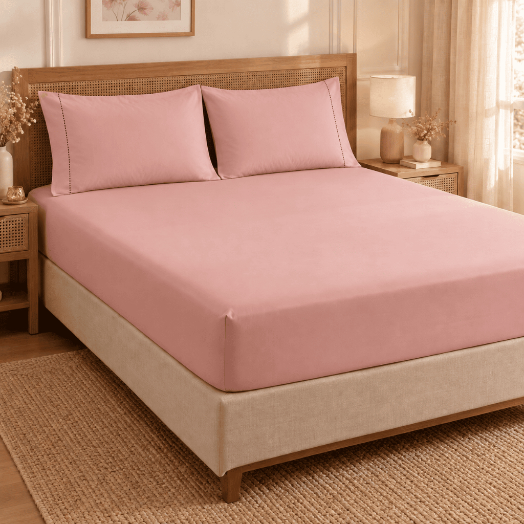 Jogo de Lençol Casal Queen Roupa de Cama 3 Peças 400 Fios Micropercal Toque Macio e Suave
