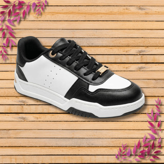 Tênis Feminino Moleca Flatform Antiderrapante Confortável Métalico Chunky Ana Castela Dourado Preto Branco Leve Social