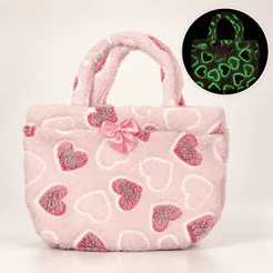 Bolsa Coração Boneca Mamãe Reborn - Brilha no Escuro!