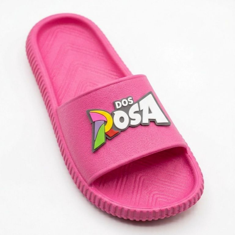 Chinelo Slide Feminino Macio Antiderrapante Dos Rosas Flexível Anatômico Moda Infantil Eva Confortável