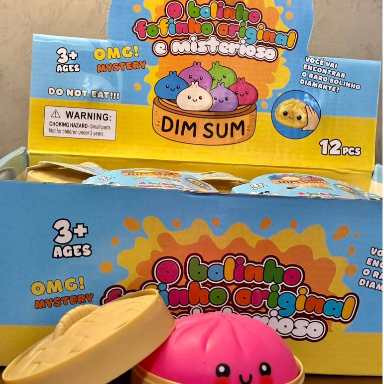 Dumpling Squishy Surpresa Antiestresse 8,5cm Cores Sortidas - 1 unidade — imagem 2 de 2