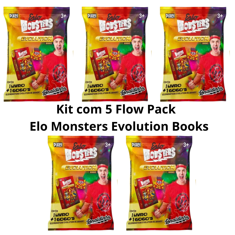 Kit com 5 Flow Pack | Elo Monsters Evolution Books
