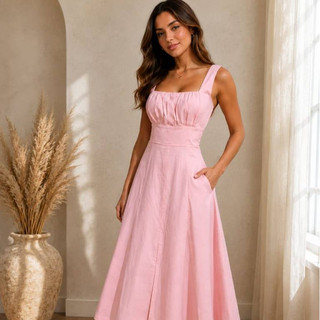 vestido sensória vestido drapeado drapeado no busto vestido saia solta vestido fluido vestido leve vestido elegante