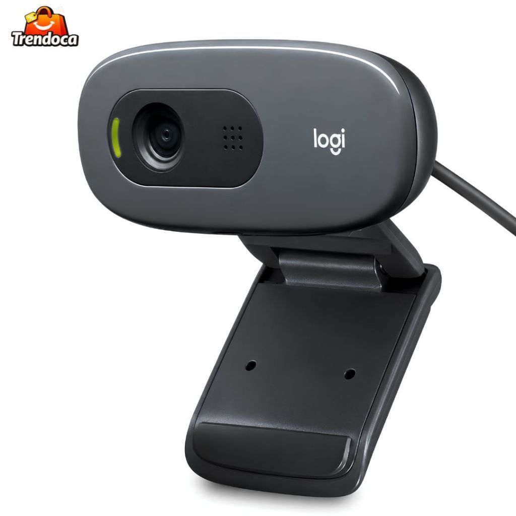 Webcam Logitech C270 HD 720p 30FPS USB Com Microfone Integrado Para PC Notebook