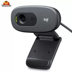 Webcam Logitech C270 HD 720p 30FPS USB Com Microfone Integrado Para PC Notebook