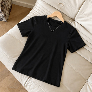 Blusa Feminina Baby Look Visco Lycra Manga Curta Gola Redonda Lisa Estica Leve Refrescante Básica Casual Moda Verão