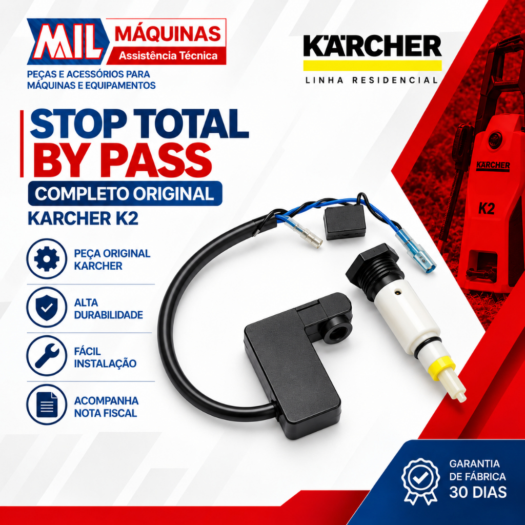 Stop Total By Pass Lavadora Karcher K2 Original 93031580