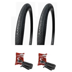 Pneu 26x1.1/2x2 Barra Forte Poti Ceci + Câmara 26 Kenda