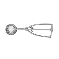 Colher de Sorvete com Ejetor Tramontina Aço Inox Marffim Pegador com Extrator Concha 5 cm para Açaí e Massa de Cookie