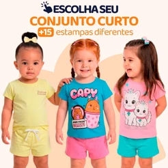 Escolha Seu Conjunto de Bebê Menina Infantil Feminino Verão Manga Curta Roupa de bebê Menina Algodão Tamanho 1 Ao 8 L01