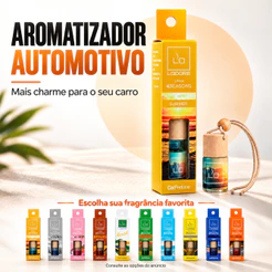 Cheirinho para Carro Lodore Premium 7ml Perfume Automotivo Sem Álcool Dura 60 Dias