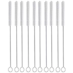 Escova Limpeza Canudo Garrafa Mamadeira Fenda Aço Inox