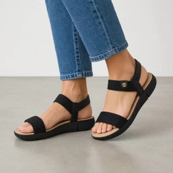 Sandalia Modare Ultra Conforto Ortopedica Feminina Elastico Original