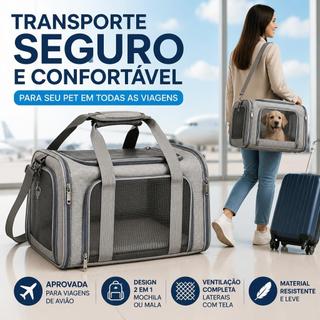Bolsa Transporte Cães E Gatos Mochila Avião Viagem Mala