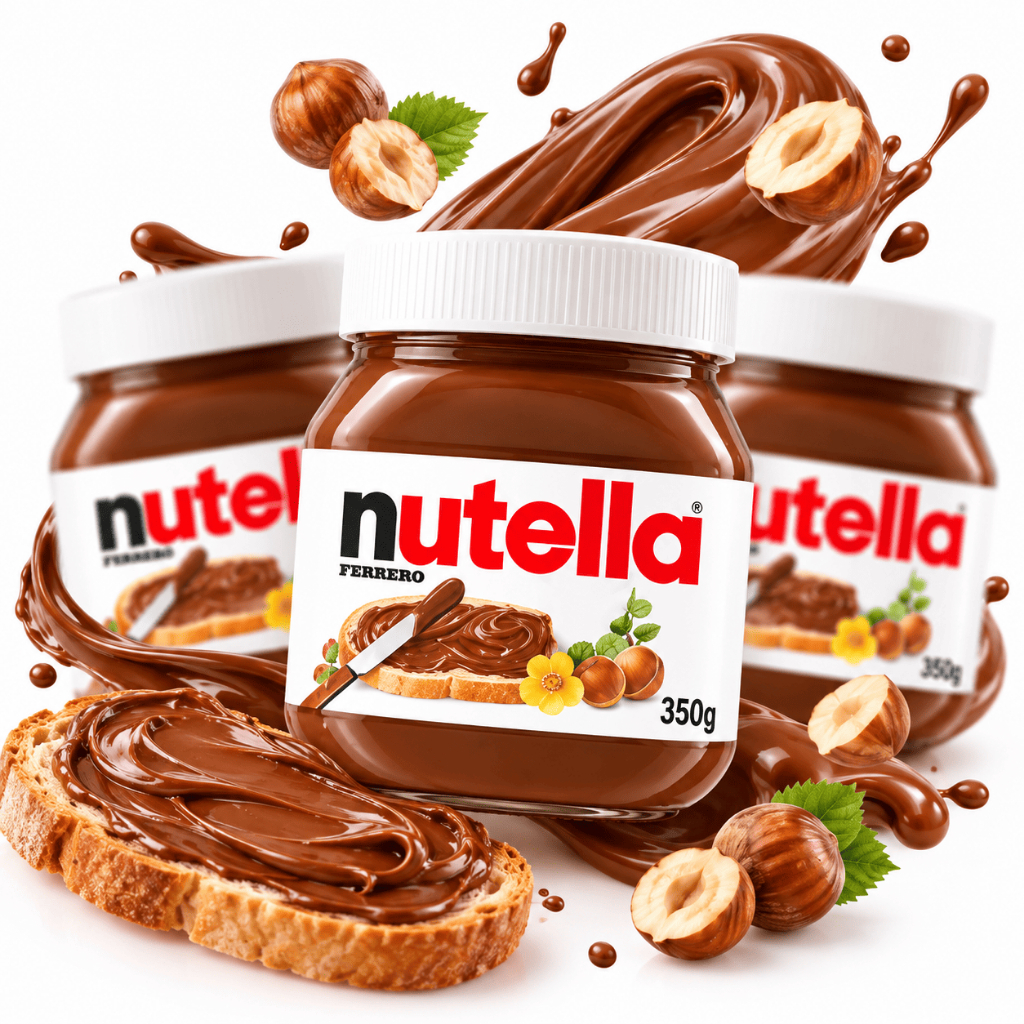 Kit Nutella 350g com 3 Potes - Creme de Avelã com Cacau - Total 1,05kg