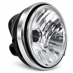 Farol Completo YBR 125 2000 a 2008 Factor 125 2009 a 2016 Aro Cromado