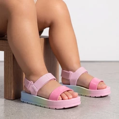 Sandalia Papete Infantil Zaxynina Feminina Moderninha Macia Original