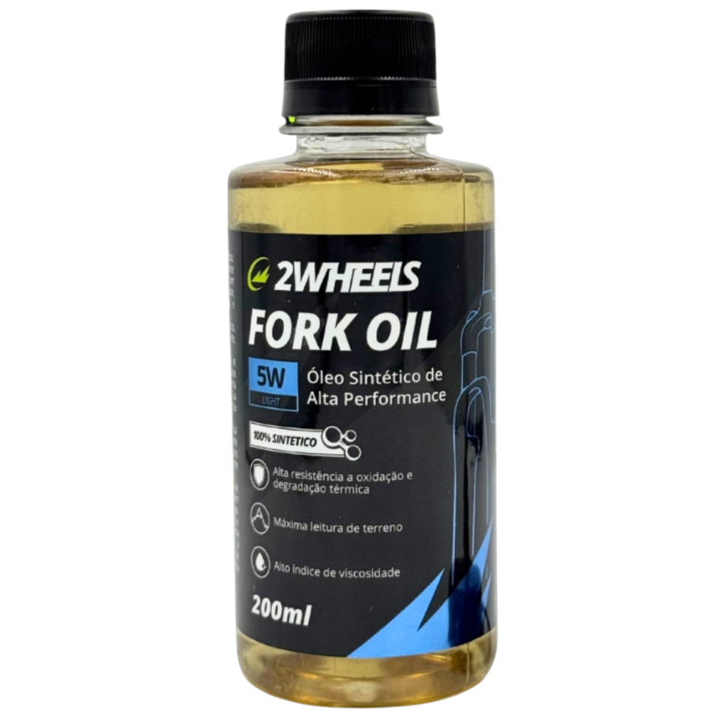 Óleo Para Suspensão Bike Fork Oil 5w 100% Sintético 200ml