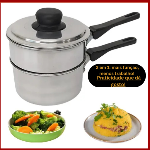 Cuscuzeira pequena individual a vapor panelinha E Legumeira 2 Em 1 Cozimento A Vapor Individual em Oferta na Shopee