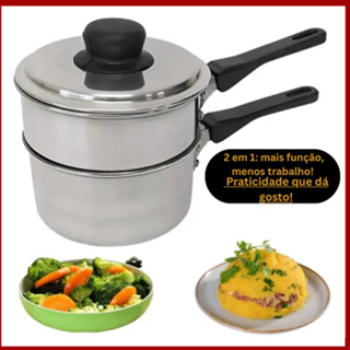 Cuscuzeira pequena individual a vapor panelinha E Legumeira 2 Em 1 Cozimento A Vapor Individual em Oferta na Shopee