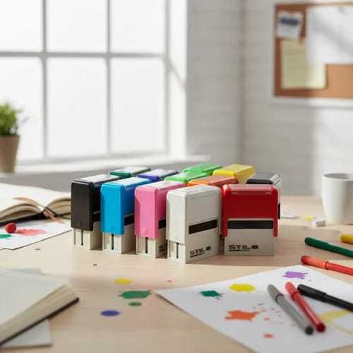 Carimbo automático personalizado com nome, frase. Ideal para uso profissional, escolar ou empresas. em Oferta na Shopee